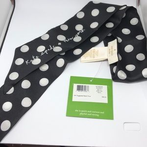 Kate spade skinny scarf polka dots